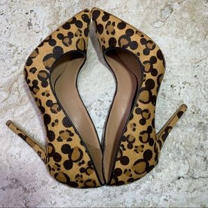 Aldo Disney Mickey Mouse Cheetah Print Heels Size 6